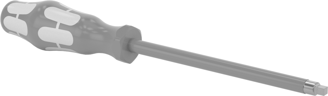 Elektrik Yalıtımlı Tornavida, 3 Numaralı Kare, 6" Uzunluk x 3/8" Genişlik Mil — No. 3, Ultra Grip, Sürücü