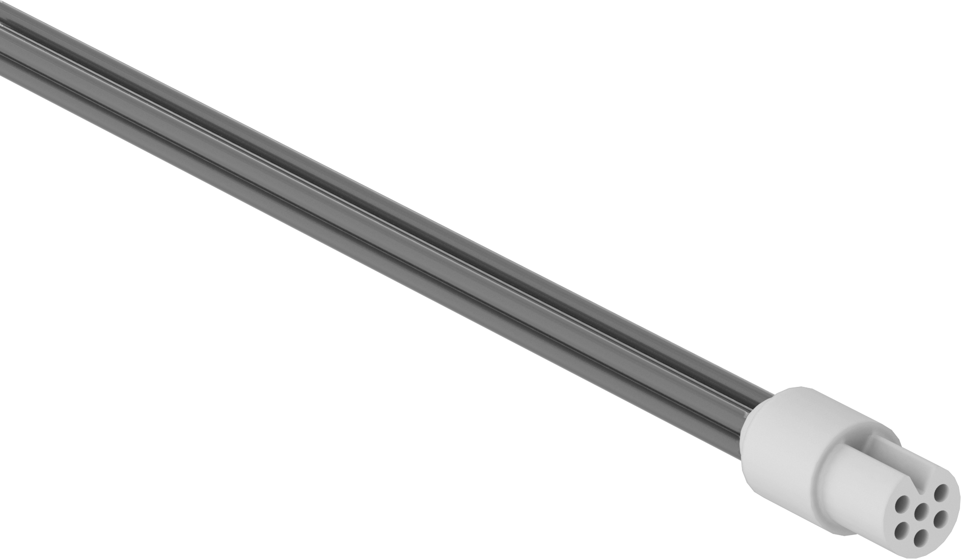 İtmeli Minyatür Mikro 360 Konektör, Tel Uçlu Bağlantılı V-Çentikli Fiş, 6 Kutup — 6, Tapa, 250° F