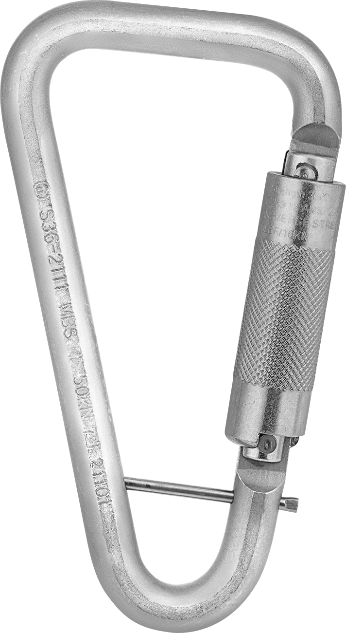 Kilitli Karabina - Kaldırma Yok, 1-3/16" Açıklık — Çelik, 1 3⁄16", 5,000 lb.
