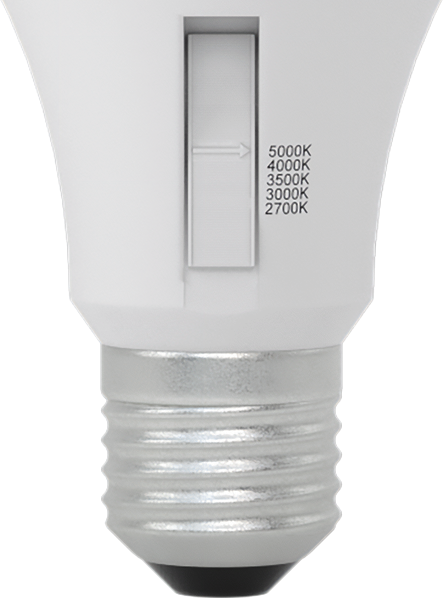 Hareket Algılayıcı Vidalı Tabanlı LED Ampul, A19, 60W Eşdeğer Akkor, 800 lümen