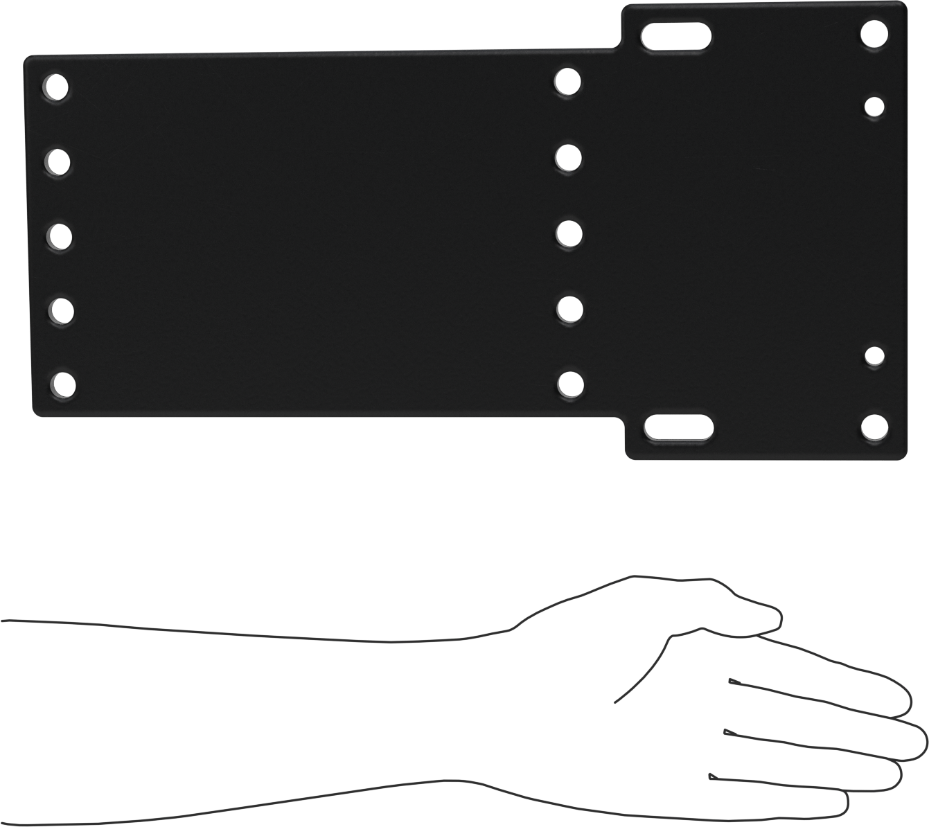 Kapalı Kablo ve Hortum Taşıyıcı, Adaptör plakası, Comau NH1; NH3; NJ; Smart5 NJ Modelleri