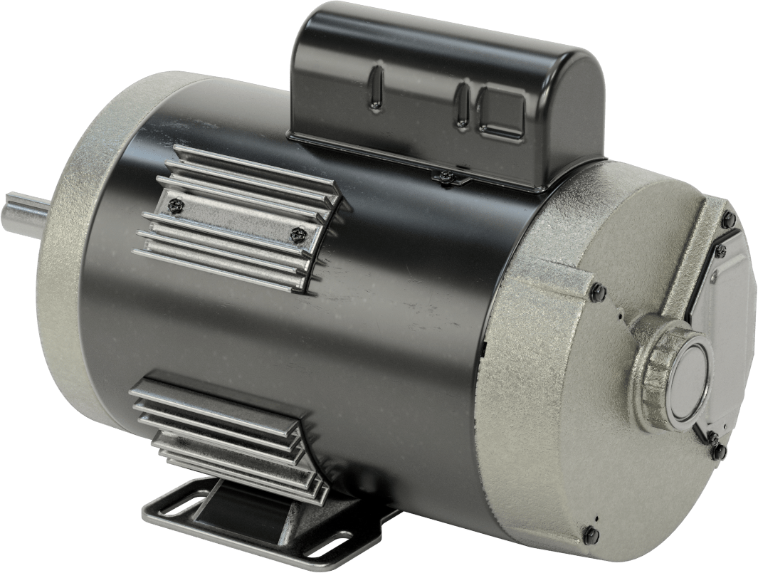 Doğrudan Tahrikli Fan Motoru, 3-1/4" Uzunlukta Kamalı Mil, NEMA P56Cz, 850 rpm