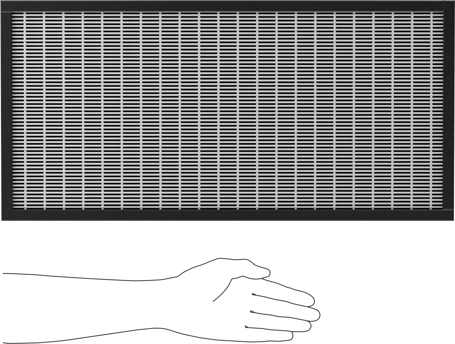 Kıvrımlı Panel Hava Filtresi, Pileli, 2" Kalınlık, 12 x 24 Anma Ölçüsü