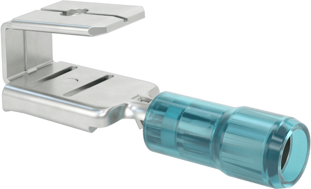 Piggyback Faston Terminaller, Yalıtımlı Naylon Kutu, 16-14 AWG için