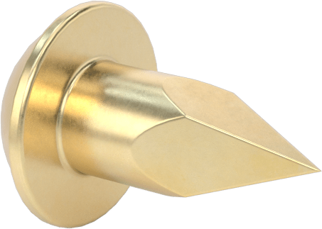 Dekoratif Son İşlem Çivileri, Pirinç, 1/4" Uzunluk, 14 ölçü