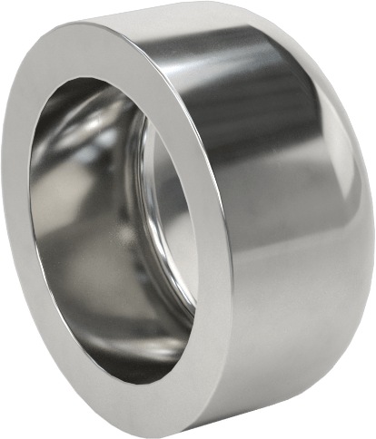 Paslanmaz Çelik Borular için 316/316L Paslanmaz Çelik Alın Kaynaklı Bağlantı Parçası, 1/2" Dış Çaplı Boru için Mat Kapak