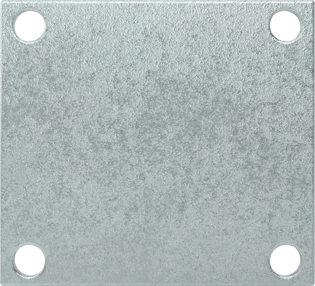 5-1/2" x 5" Montaj Plakalı Tekerlek, Samson, 5 inç Çapında Gri Kauçuk Tekerlekli Sert