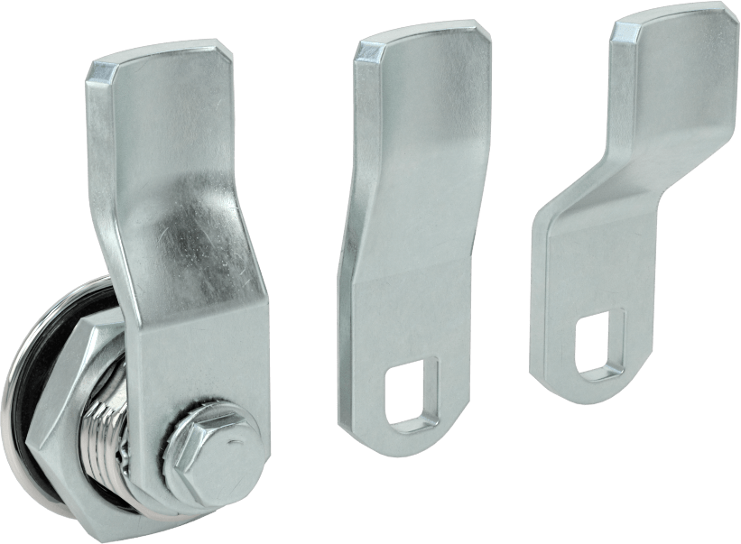 İki Yönlü Tahrikli Kam Kilidi, Sabit kilitleme, Krom Kaplı Çinko, 1.25" Baş Çapı, 3 mm Anahtar