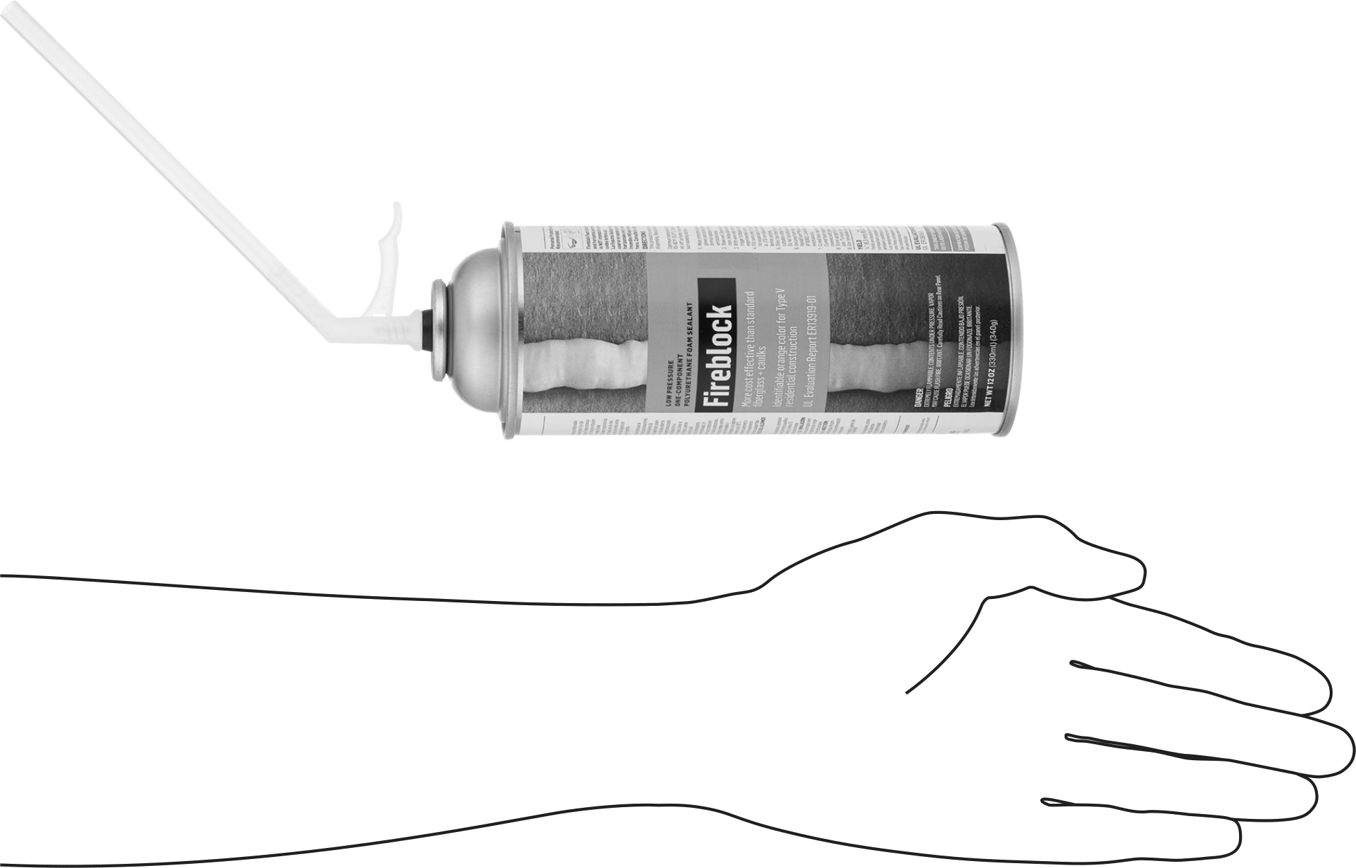 Yangın Durdurucu Sprey Köpük Yalıtımı, 12 oz. Kutu