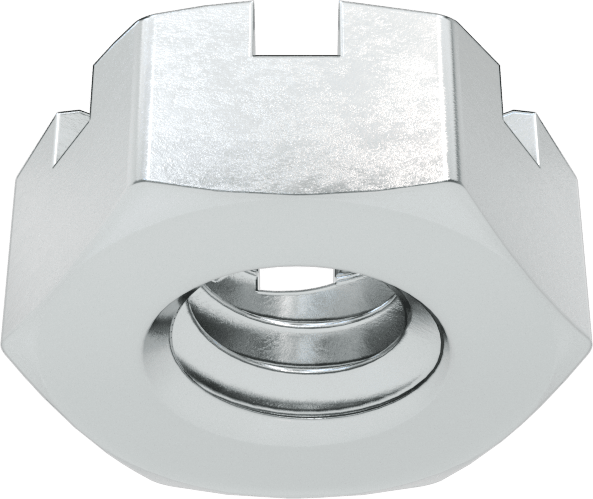 Orta Mukavemetli Çelik Kilit Somunu, Kopilyalarla Kullanım için, Sınıf 5, 1/4"-20 Diş Boyutu