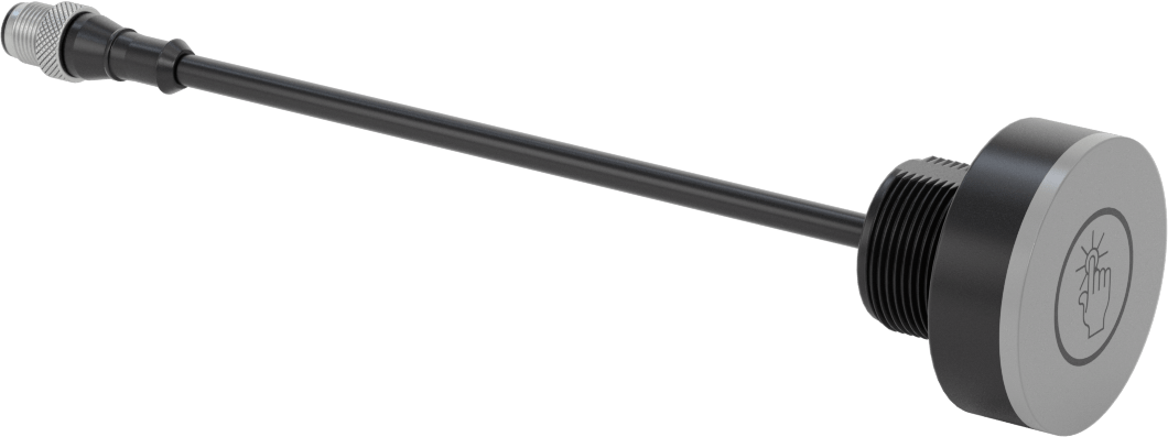 Parmak Dokunmalı Anahtar, Polikarbonat Taban, 30 mm Kesik, 11/16" Yükseklik, Anlık — Parmak Dokunuşu, 12V DC ila 30V DC, Anlık