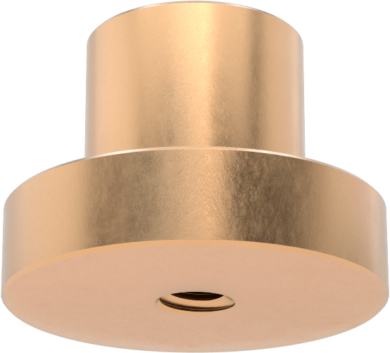 Sağ Yönlü Acme Flanşlı Somun, M10 x 2 mm Diş Boyutu