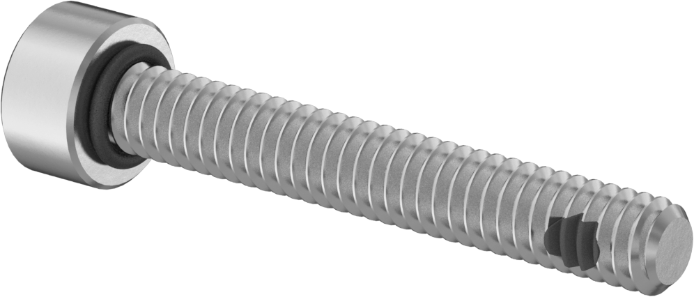 18-8 Paslanmaz Çelik Titreşime Dayanıklı Sızdırmaz Alyan Başlı Vida, Buna-N O-Ringli, M2 x 0.4 mm Diş Boyutu, 14 mm uzunluk