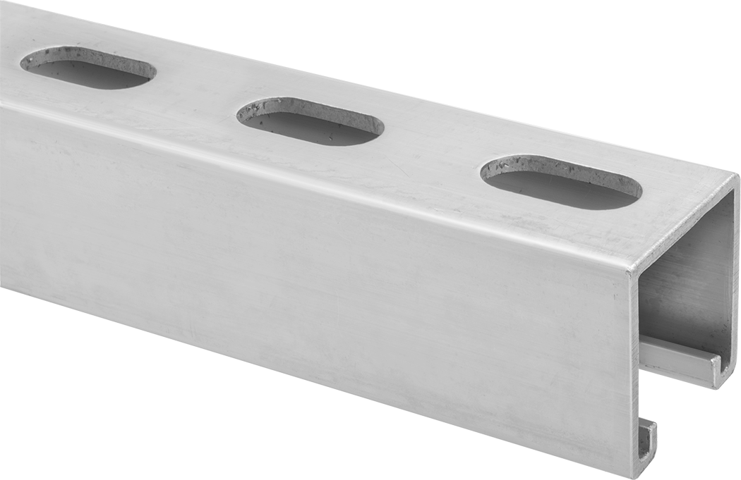 Destek Kanalı, Yivli Delik, 304 Paslanmaz Çelik — Yivli Delik, 304 Stainless Steel, Stainless Steel, Standart