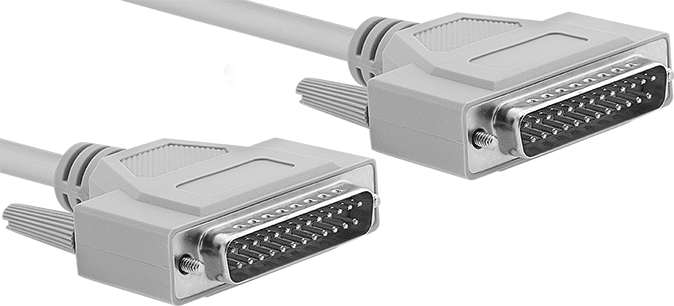 Bilgisayar Kablosu, DB25 Fiş x DB25 Fiş, Paralel Port Korumalı