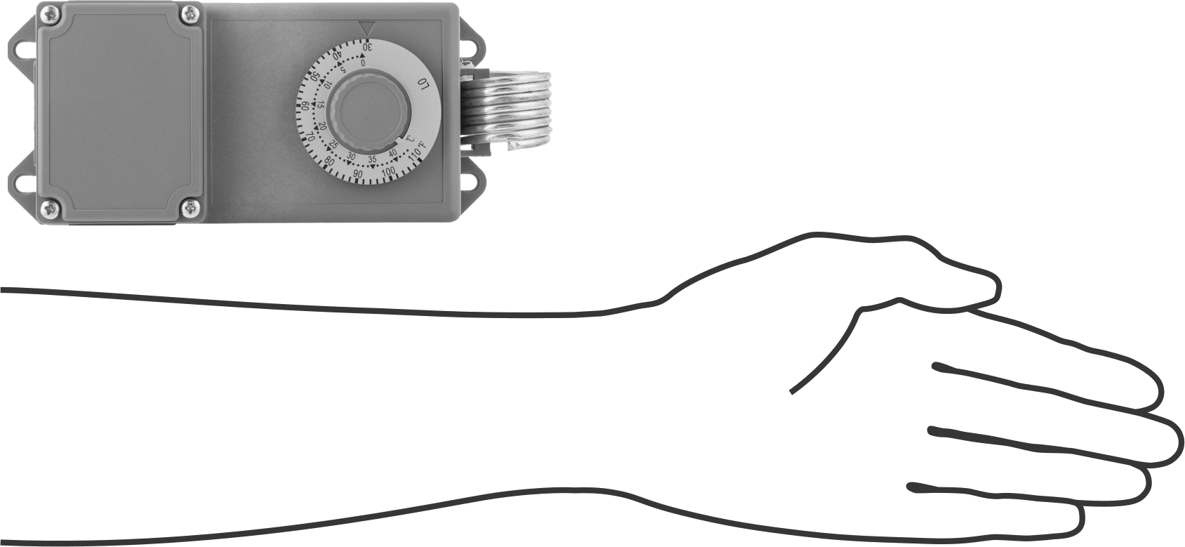 Islak Ortamlar İçin Hat Gerilimli Termostatlar, 120V AC ila 277V AC, DPDT Anahtarı