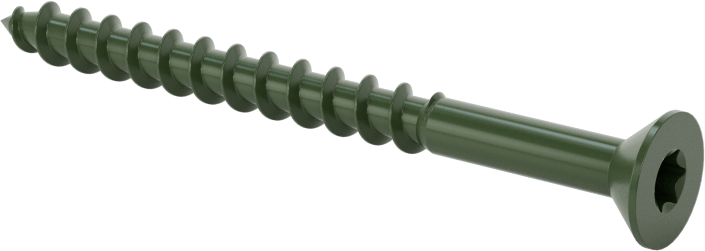 Ahşap ve Kompozit Ahşap için Çelik Torx Havşa Başlı Vidalar, 2" Uzunluk