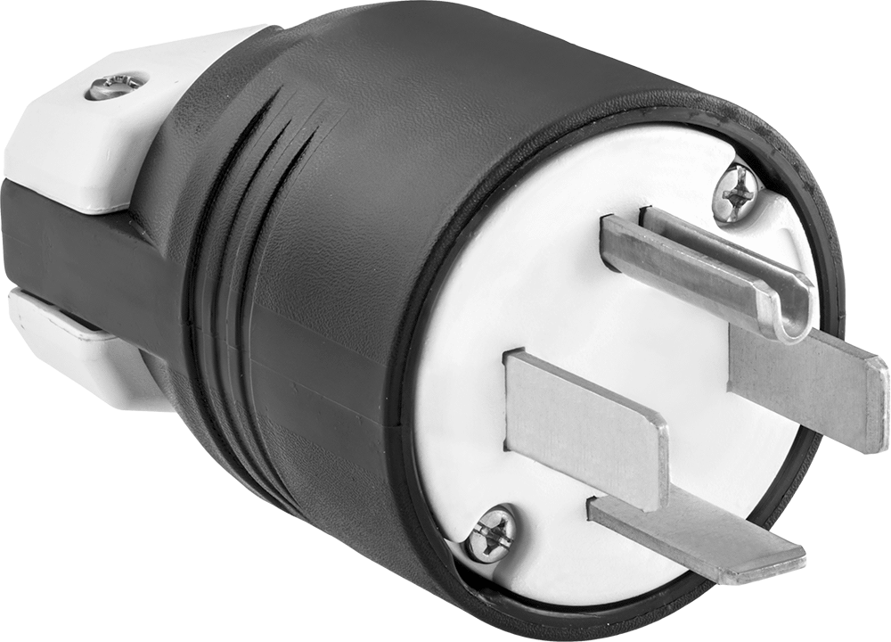 Premium Düz Bıçaklı Konektör, Dört uçlu erkek fiş, NEMA 14-60 — 125V AC/250V AC, Erkek, 60A