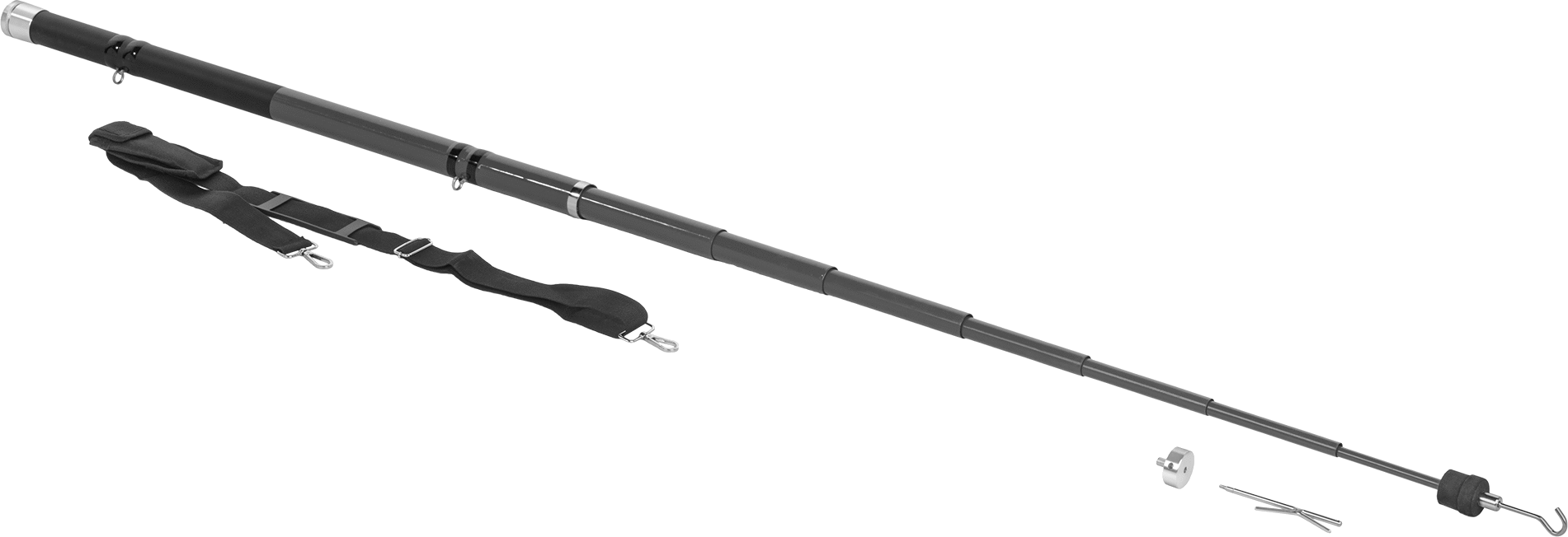 Kanca Çıkarıcı, Çıkarılabilir Kanca ve Ayarlanabilir Uzunlukta Fiberglas Mil — 33" ila 216", Kanca, Fiberglas