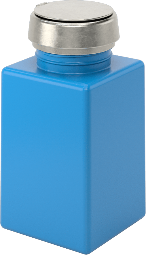 Üstten Basmalı Dağıtıcı, Statik Kontrol, Aseton, 6 FL oz Kapasite, Mavi