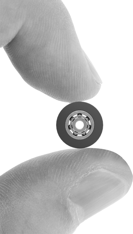 Aşınmaya Dayanıklı Minyatür Avara Makarası, 1/4" Çap x 1/16" Genişlikte Silindir, 3/64" Mil Çapı için