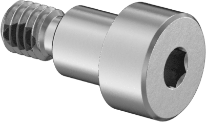 18-8 Paslanmaz Çelik Diş Kilitlemeli Hassas Omuzlu Vida, 4 mm Omuz Çapı, 4 mm Omuz Uzunluğu, M3 x 0.5 mm Dişli