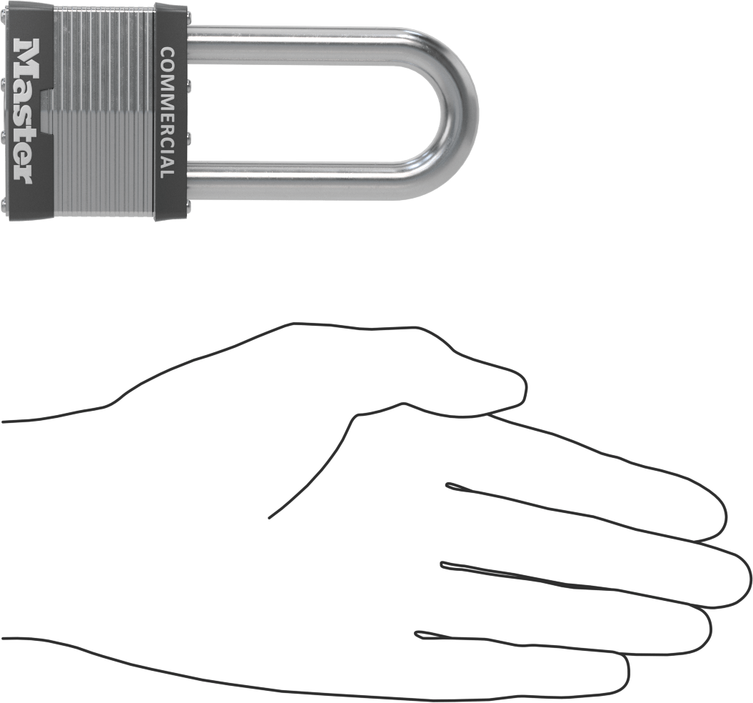 Lamine Çelik Gövdeli Ekstra Boşluklu Asma Kilitler, Ekstra Boşluklu, Master Lock 25, 10T424'e Uygun Anahtar