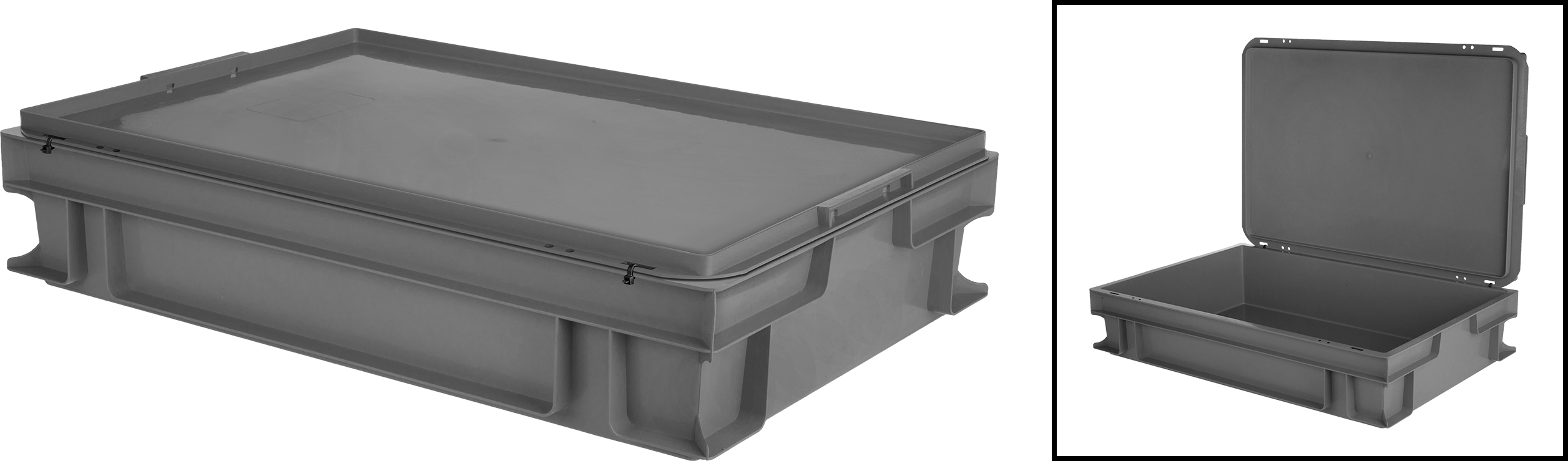 Shown with Lid (Sold Separately) Secured with Cable Ties (Not Included)