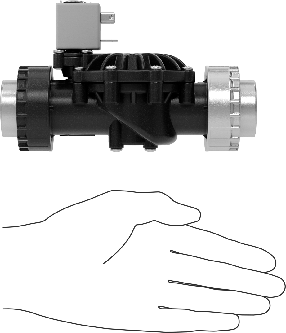 İçme Suyu için Solenoid Açma/Kapama Valfi, 303 Paslanmaz Çelik, Siyah Ppe Plastik, 24V DC, 1 NPT Dişi