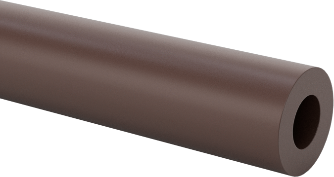 Kaygan Delrin® Asetal AF Reçine Tüpü, 1/16" Duvar Kalınlığı, 1/4" Dış Çap, 1/8" İç Çap
