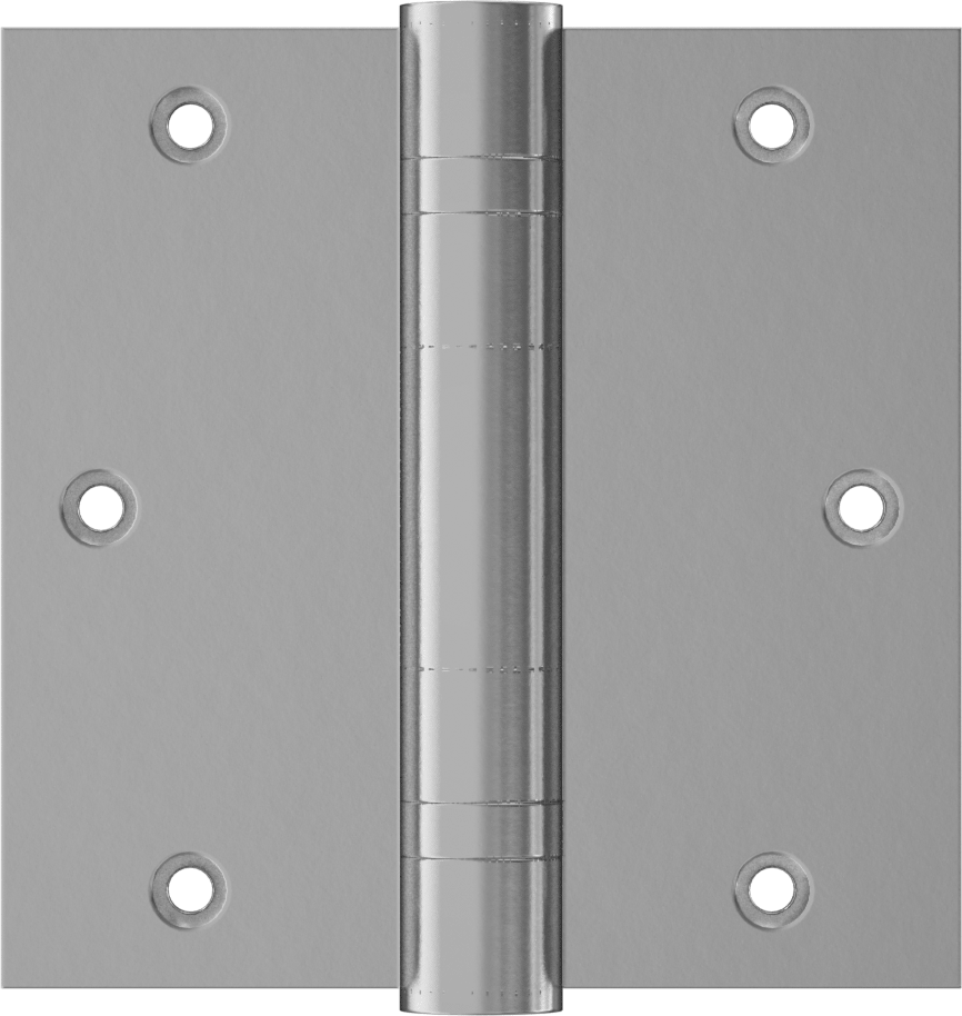 Gömme Montajlı Giriş Kapısı Şablonu Menteşesi, Krom Kaplı Çelik, 3-1/2" x 1-3/4" Kapı Kanadı