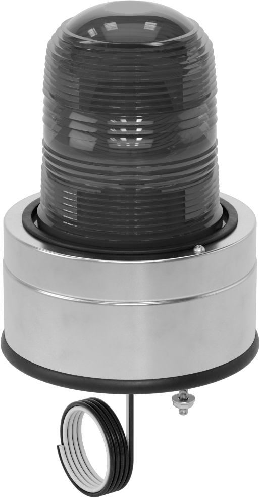 Yüzeye Monte Kubbeli Flaşör Işıkları, 12 ila 24V DC