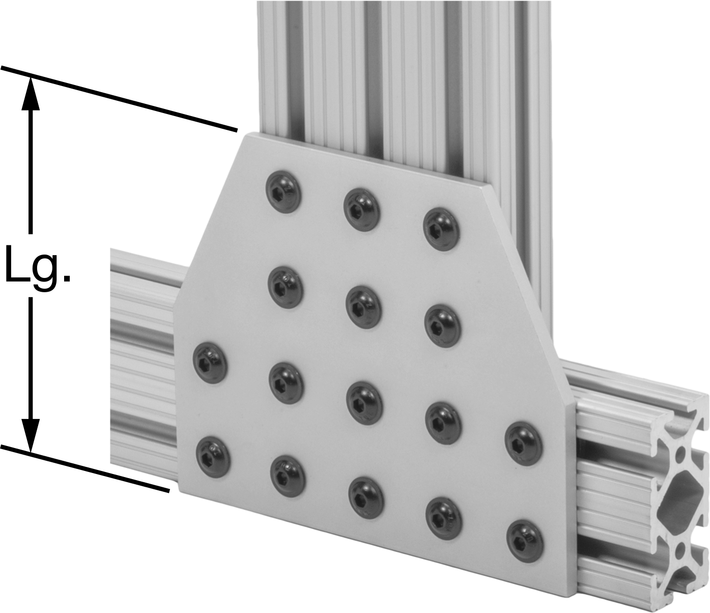 Tee Adapter Bracket for Triple to Double/Quad Rails