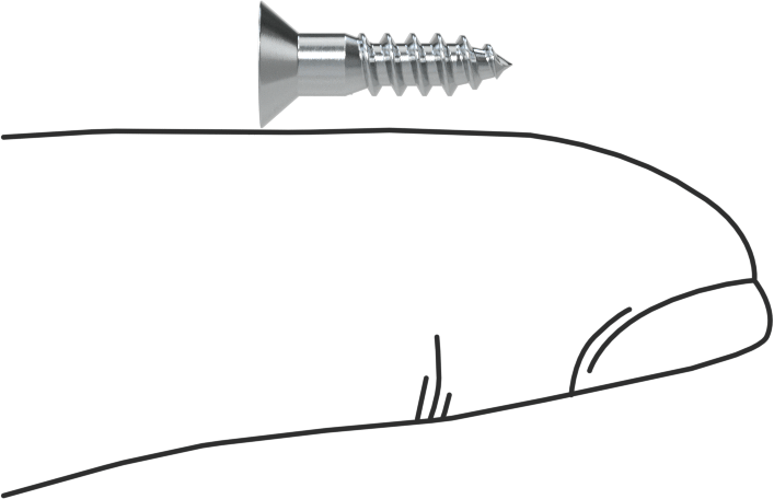 Ahşap için Phillips Havşa Başlı Vidalar, Çinko Kaplı Çelik, 5 Numara, 1/2" Uzunluk