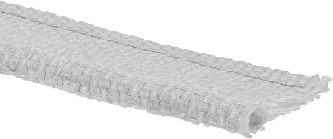 Yüksek Sıcaklık Flanş Montajlı Halat Kenar Contası, 7/8" Toplam Genişlik, 3/8" Ampul Genişliği