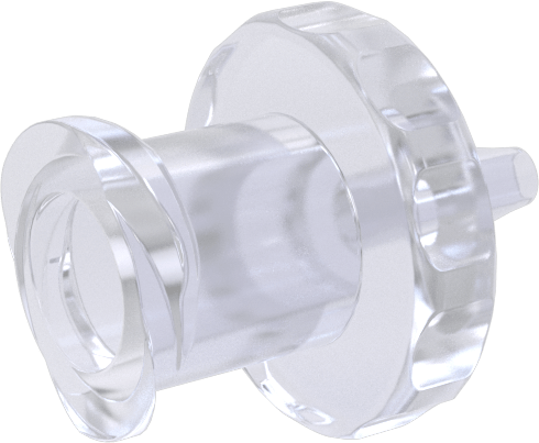 Hava ve Su için Plastik Luer Lock Tüp Bağlantısı, Polikarbonat Soketler, 1/16" Boru İç Çapı için Tırnaklı