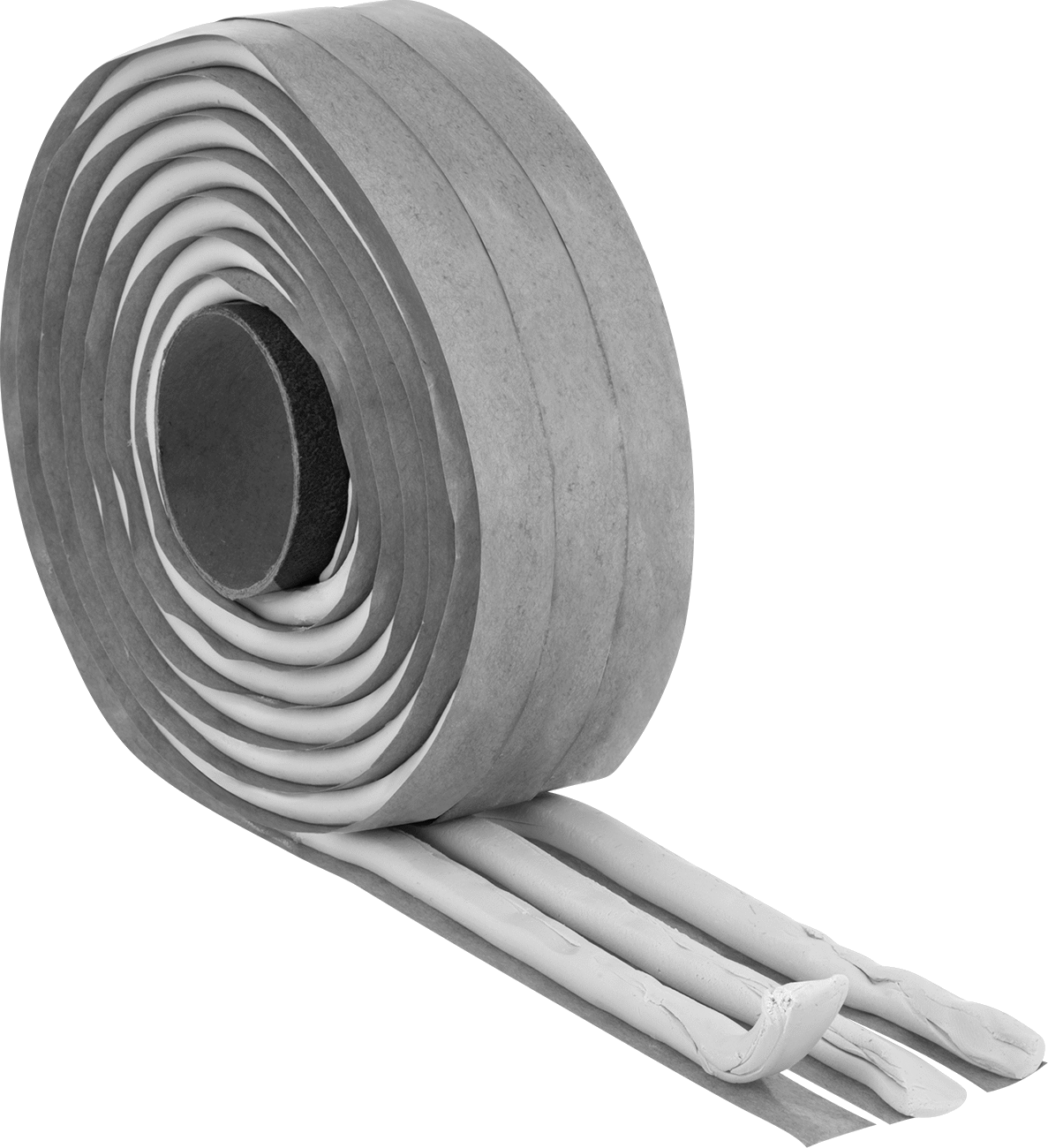 Sertleşmeyen Kalafat, Butil Kauçuk Şerit, 3/8" Çap, 25 Fit Uzunluk, Beyaz — Şerit, Glass, Masonry, Metal, Plastic, Rubber, Wood, Metal to…
