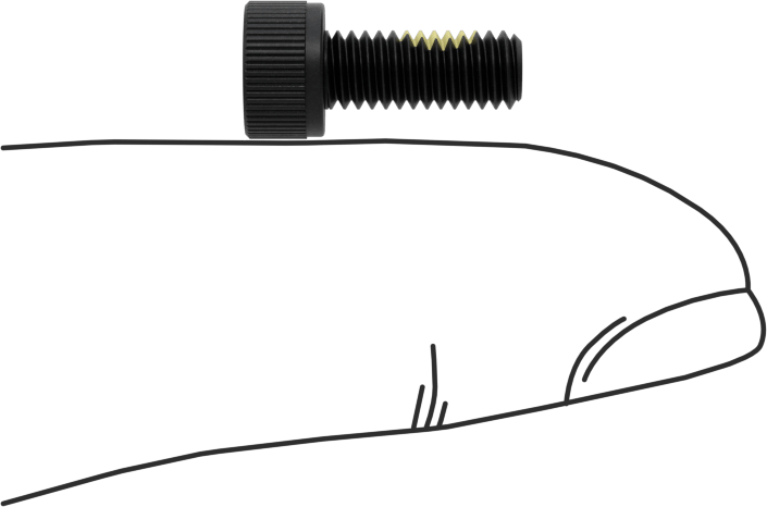 Alaşımlı Çelik Diş Kilitlemeli Alyan Başlı Vidalar, M4 x 0.7 mm Diş, 10 mm Uzunluk