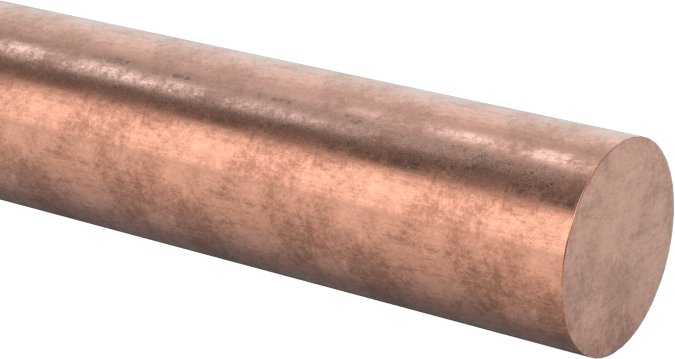 Ultra Mukavemetli, Kolay Şekillendirilebilir 510 Bronz Çubuk, 1/4" Çap