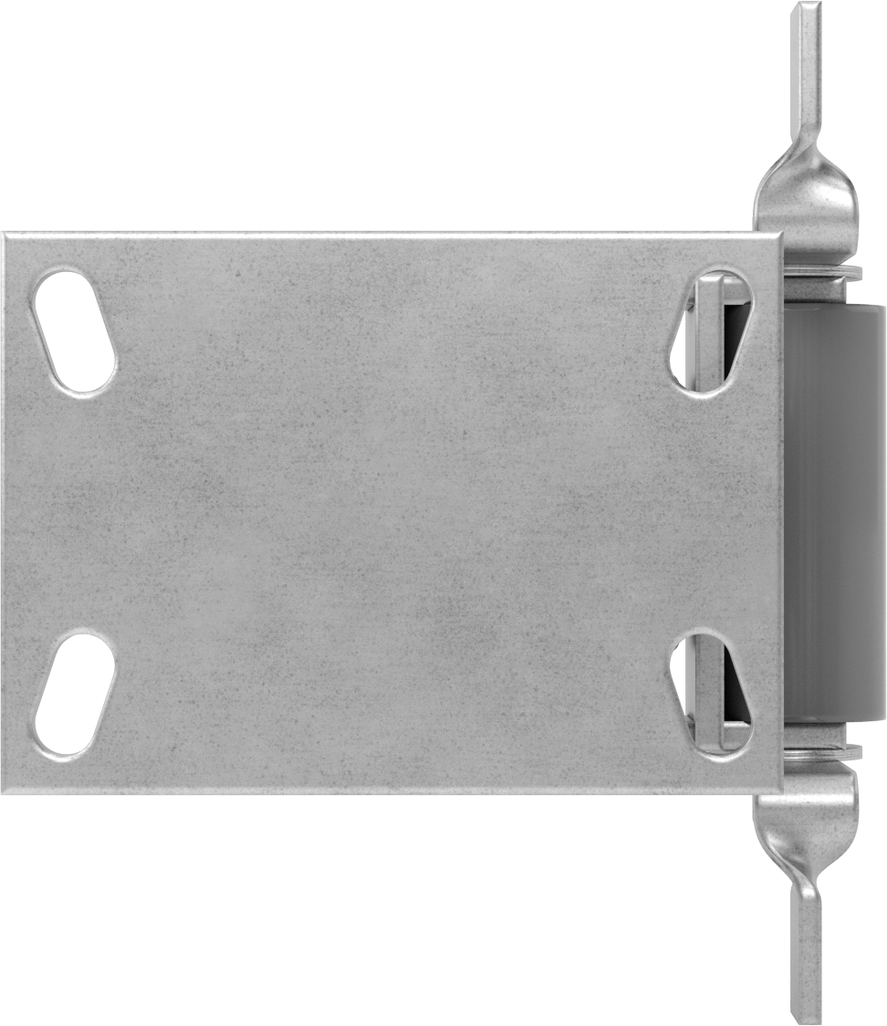 6-1/4" x 4-1/2" Plakalı Viking Tekerlek, Yüksek Kapasiteli, Frenli ve, 5" Çapında Demir Tekerlekli Sabit