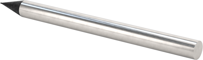 Elmas Kaplı Karbür Uçlu Freze, Kare Uç, 2 Yivli, 0.2 mm Freze Çapı, 40 mm Toplam Uzunluk