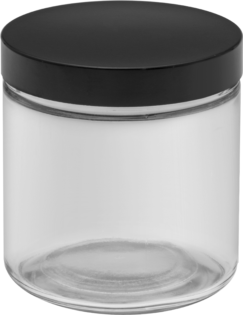 PTFE Plastik Contalı Şeffaf Cam Kavanoz, 16 FL oz/475 ml Kapasite — Glass, Phenolic, Plastic, PTFE, Soda-Lime Glass, 16 fl. oz., 475 ml,…