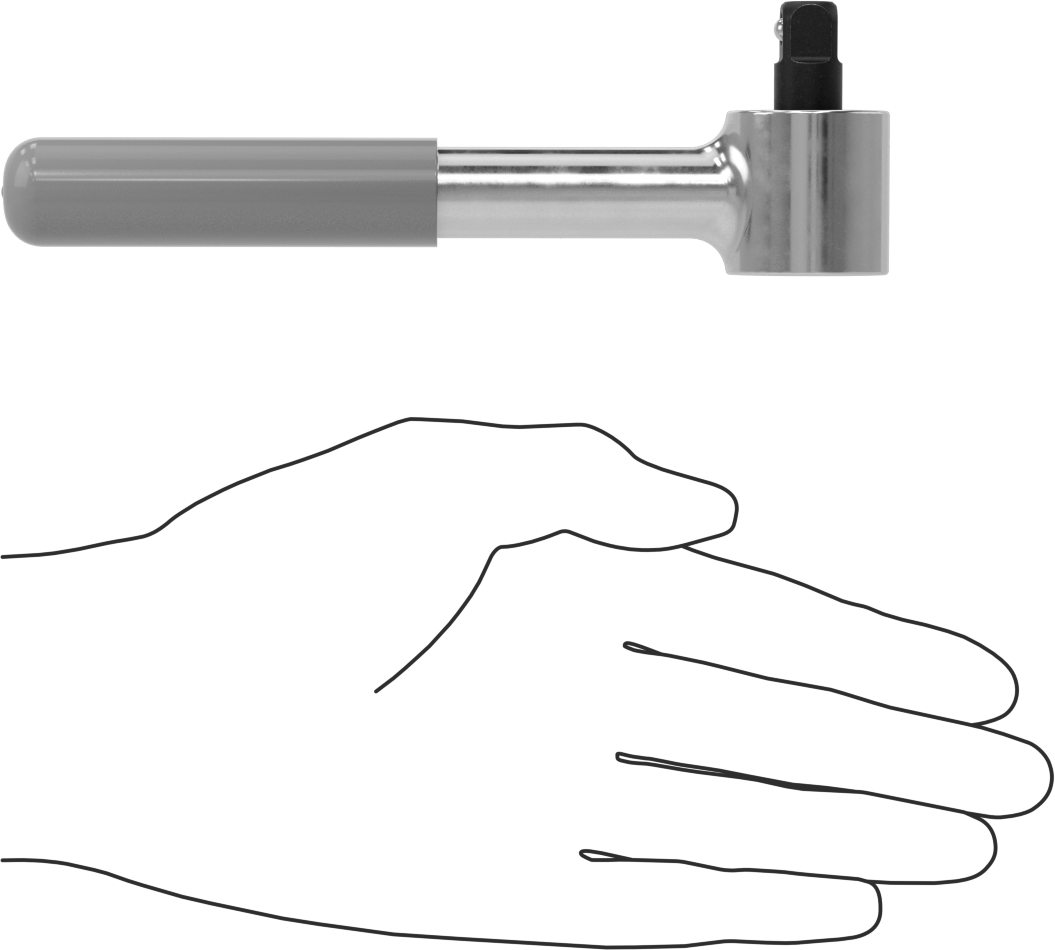 Fabrika Ayarlı Kayma Serbest Bırakmalı Tork Anahtarı, Ayak - Lbf. Tork, Cırcırlı Olmayan, 3/8" Kare Tahrik, 6-1/8" Uzunluk