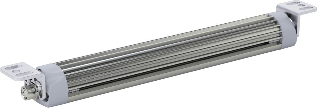 Şerit Makinesi Işığı, Kademeli, 25 mm Genişlik x 8-1/8" Uzunluk x 1" Yükseklik Toplam