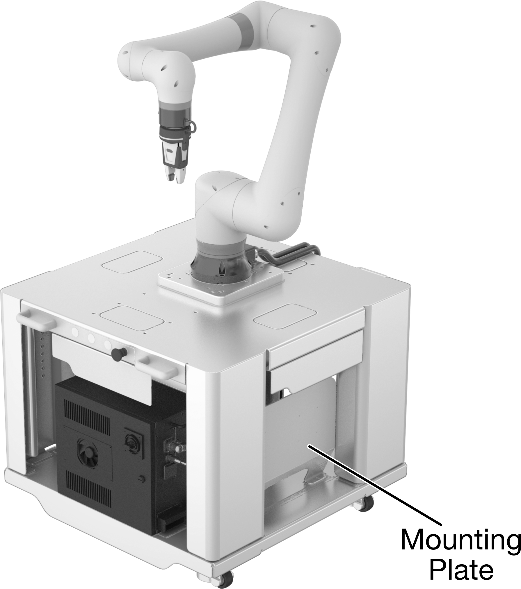 Workstation Shown Lowered