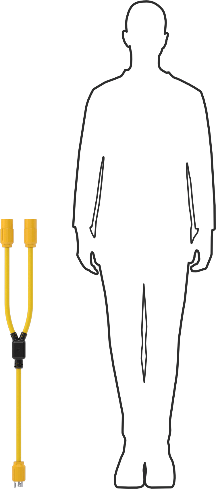 NEMA L6-30 Fiş x NEMA L6-20 Priz Adaptörü