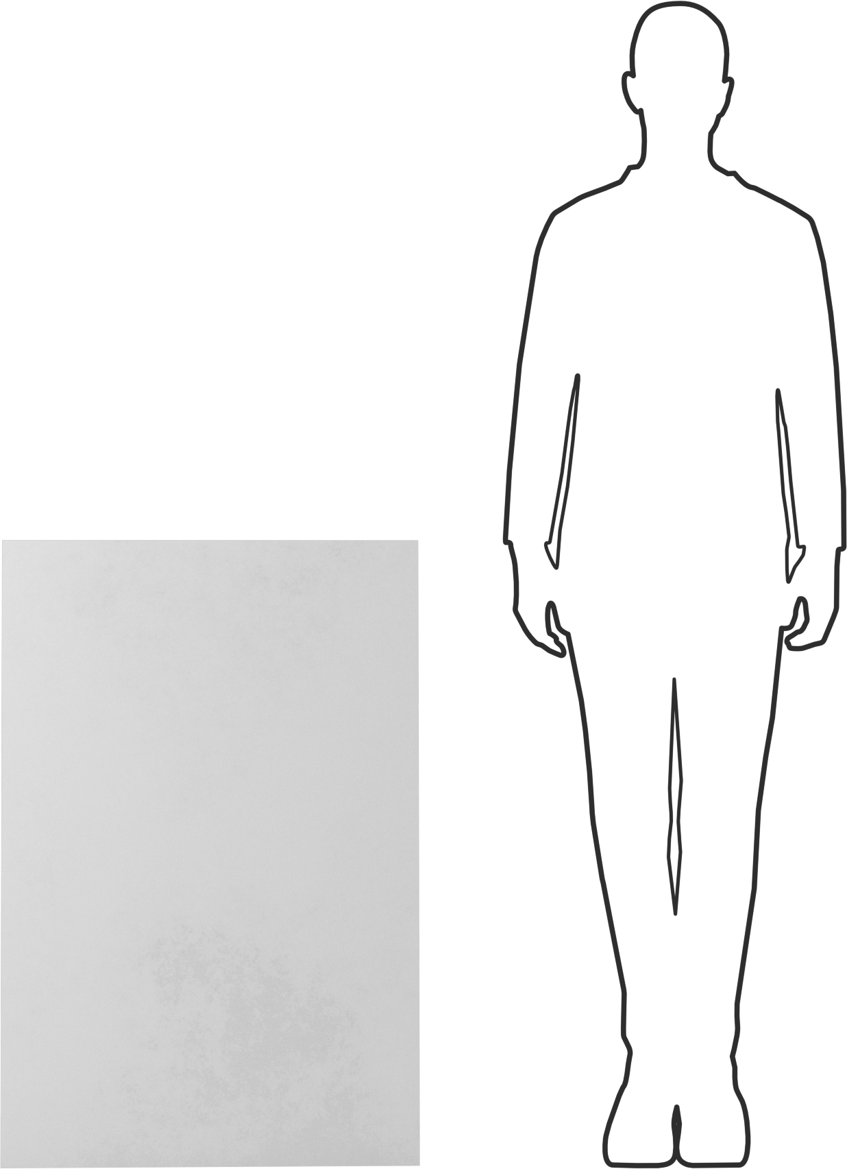 Kuru Silme Tahtası, T, -Yivli Çerçeveleme için 36" Genişlik x 24" Yükseklik