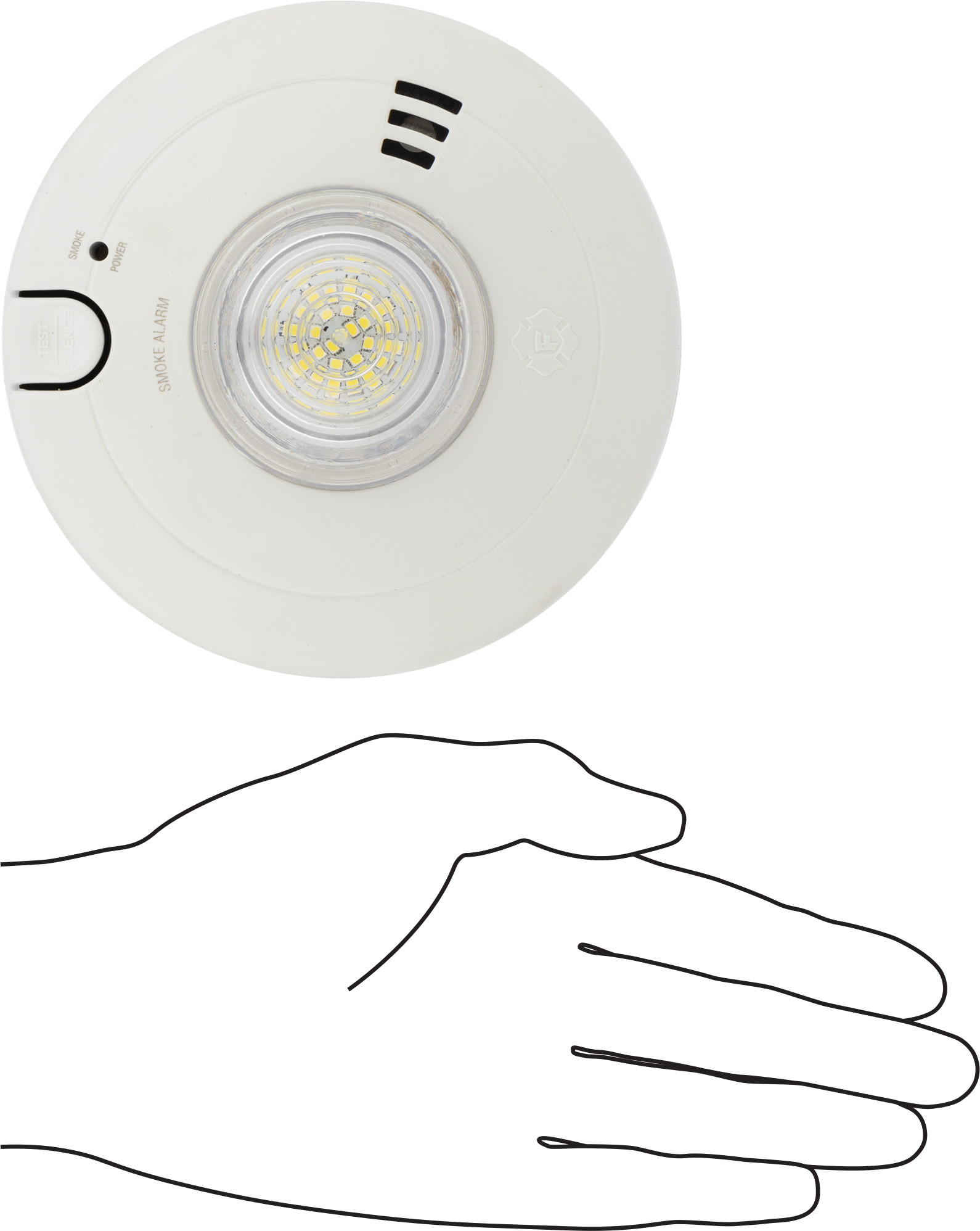 Stroboskop Işıklı Duman Alarmı, 85 Dba @10 Fit