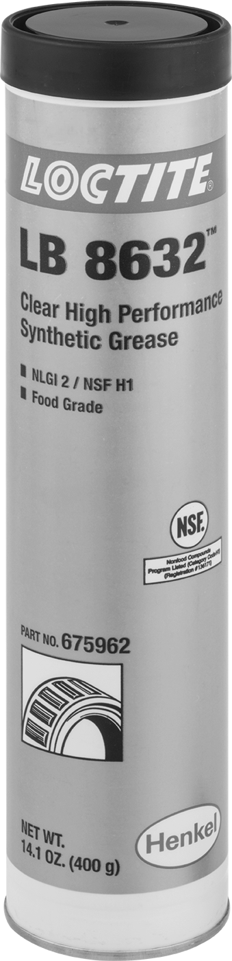 Loctite® Yağlayıcı, lb8632 Viperlube, 14.1 FL. oz. Kartuş — Gres Tabancası Kartuşu, Yiyecek ve İçecek, Beyaz