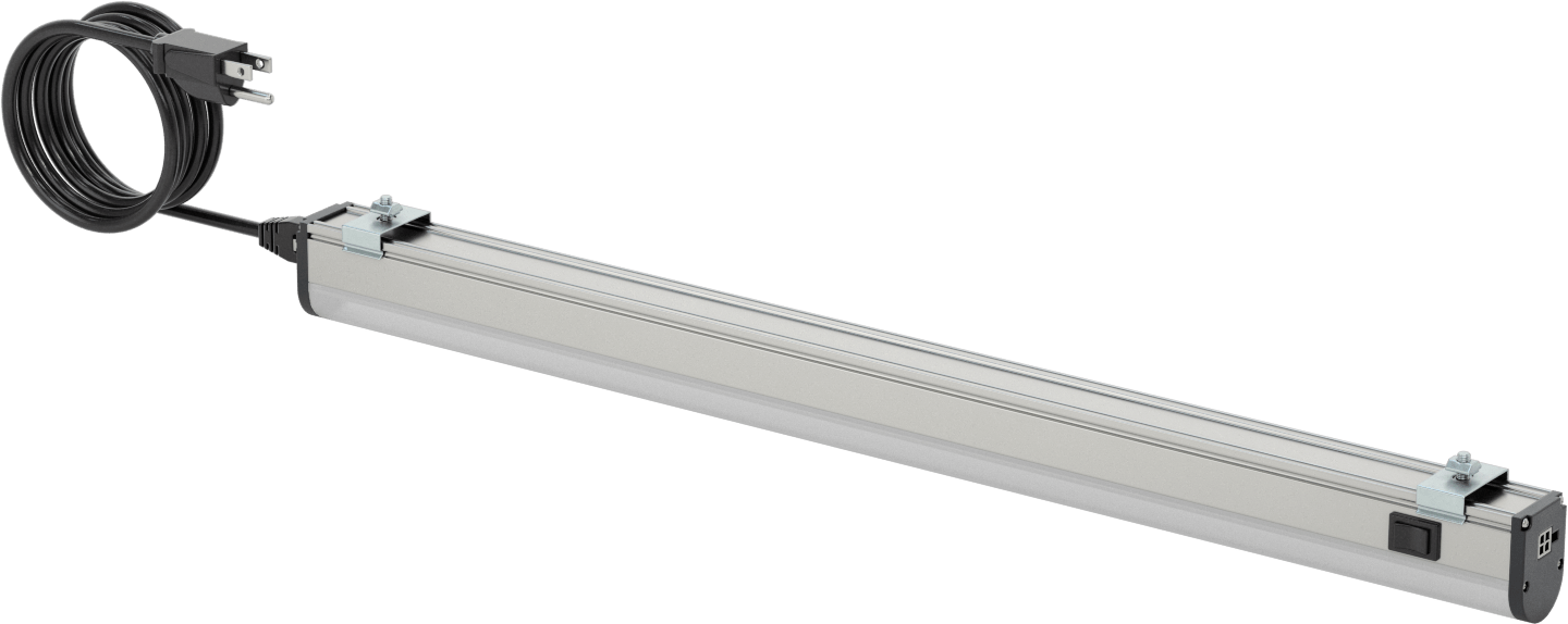 T-Yivli Çerçeve, Şerit Işık, 1-1/4" Genişlik, 23-3/4" Uzunluk, 1500 lümen